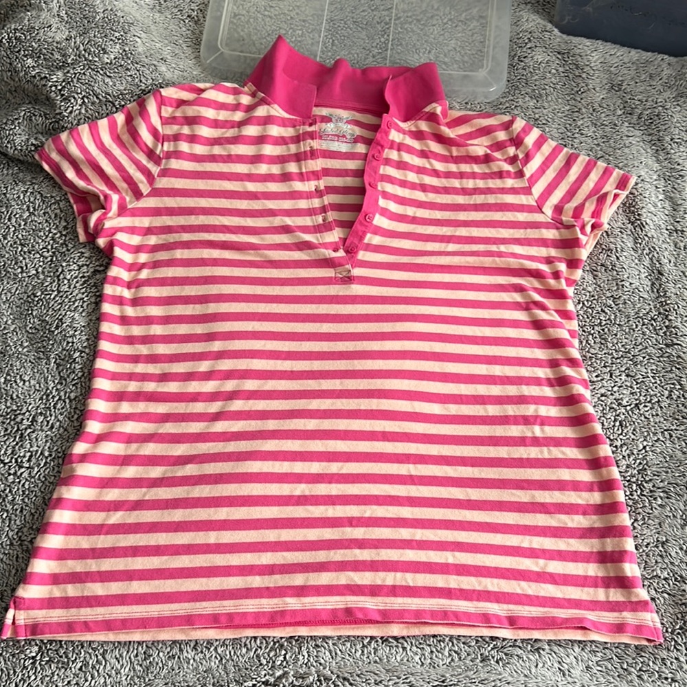 Shirt 16-18 pink stripes